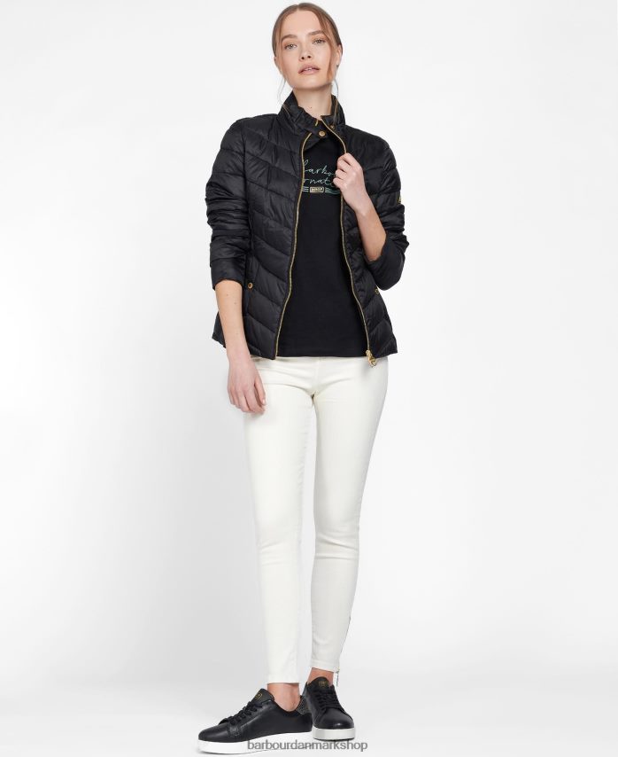 optik hvid aubern quiltet jakke BR2BR21443 Kvinder Barbour tøj