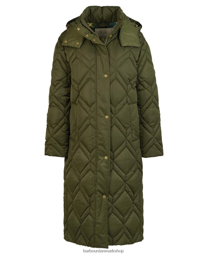 sort/gammel bregne tartan Cassius quiltet jakke BR2BR21442 Kvinder Barbour tøj