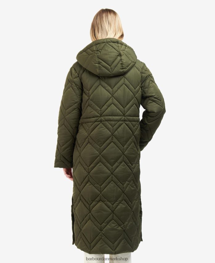 sort/gammel bregne tartan Cassius quiltet jakke BR2BR21442 Kvinder Barbour tøj