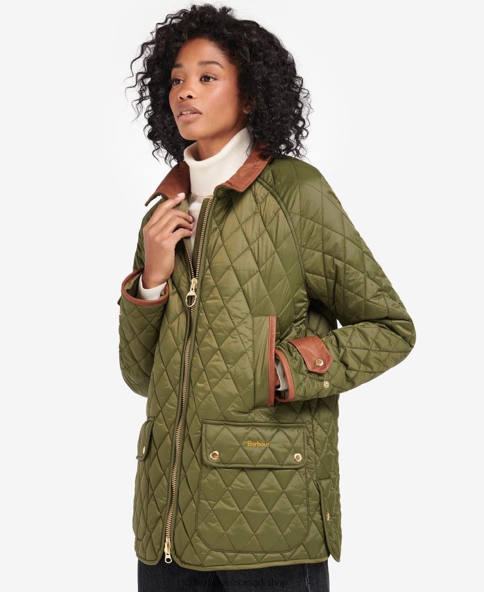 sort/gammel kelham quiltet jakke BR2BR21462 Kvinder Barbour tøj