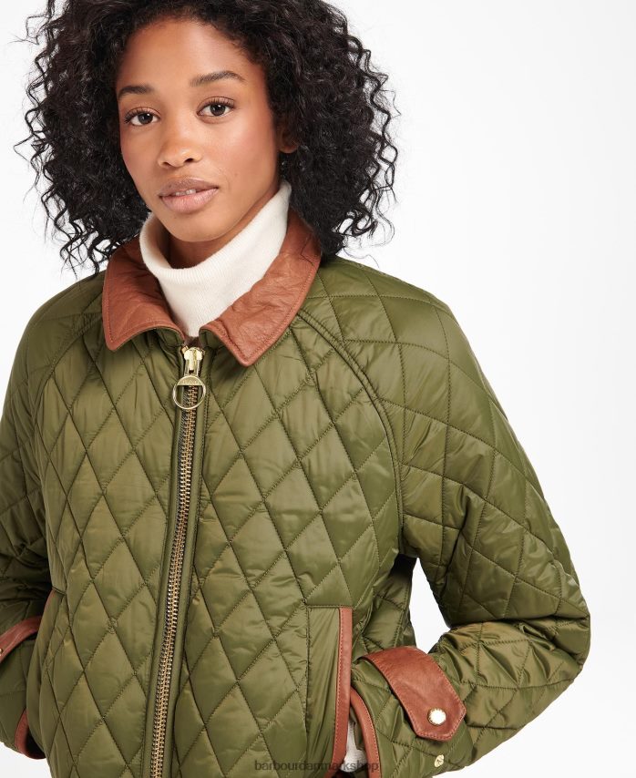 sort/gammel kelham quiltet jakke BR2BR21462 Kvinder Barbour tøj