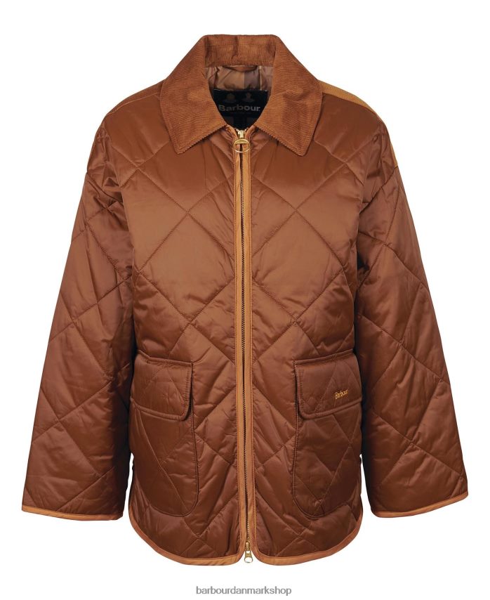 sort/gammel ryhope quiltet jakke BR2BR21426 Kvinder Barbour tøj