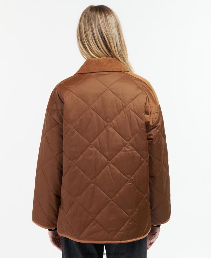 sort/gammel ryhope quiltet jakke BR2BR21426 Kvinder Barbour tøj