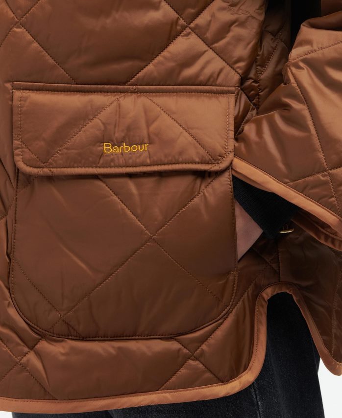 sort/gammel ryhope quiltet jakke BR2BR21426 Kvinder Barbour tøj