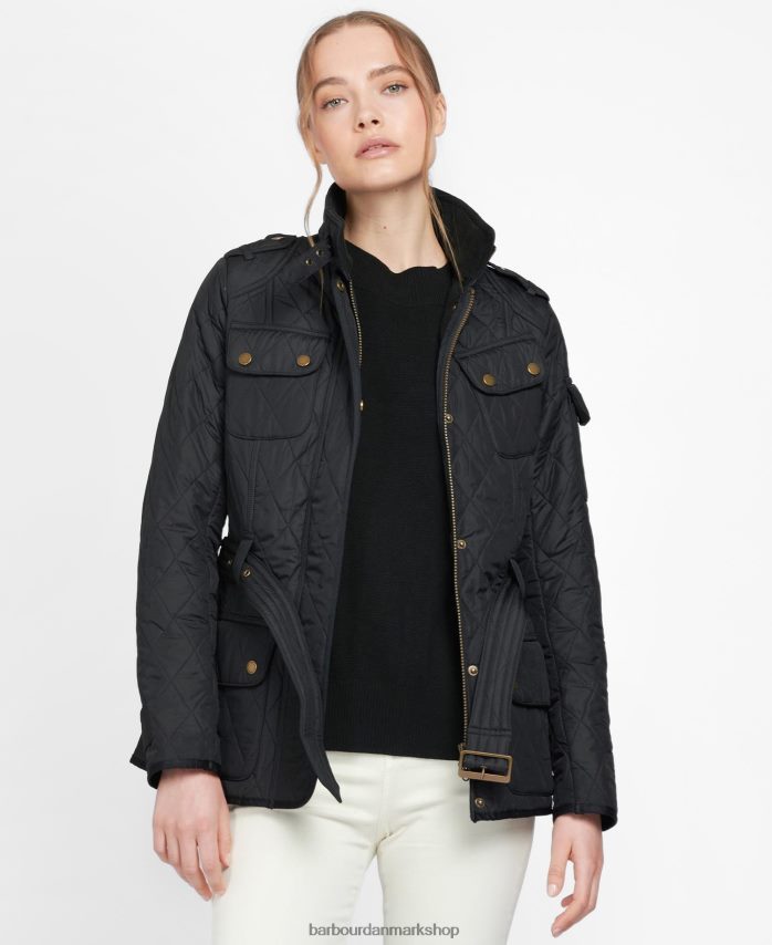 sort tourer international polarquilt jakke BR2BR21445 Kvinder Barbour tøj