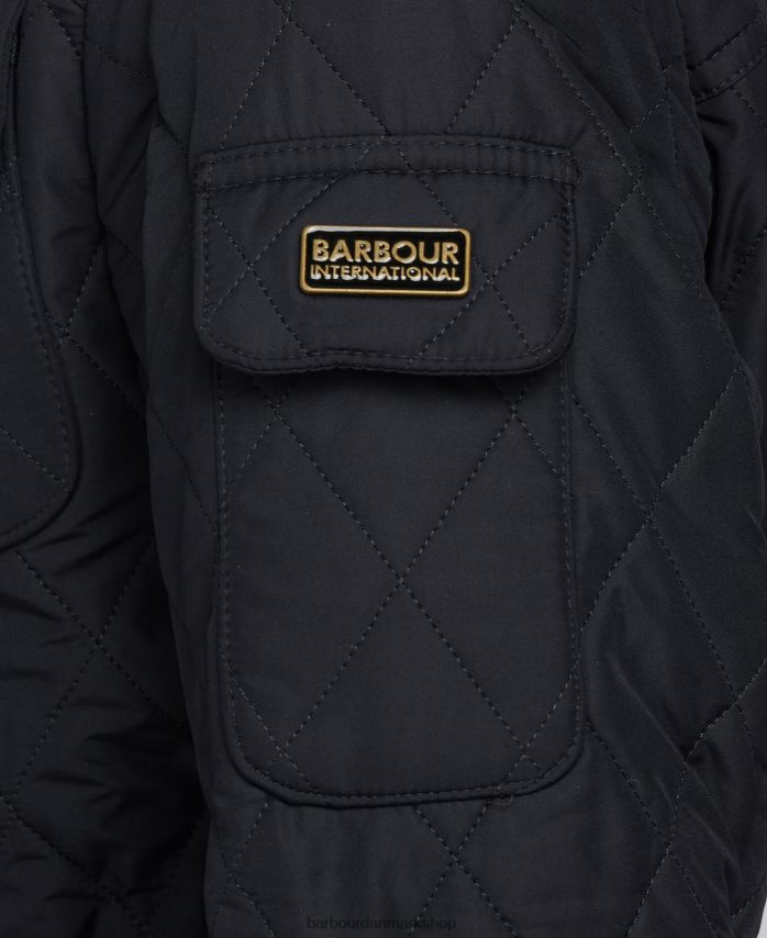 sort tourer international polarquilt jakke BR2BR21451 Kvinder Barbour tøj