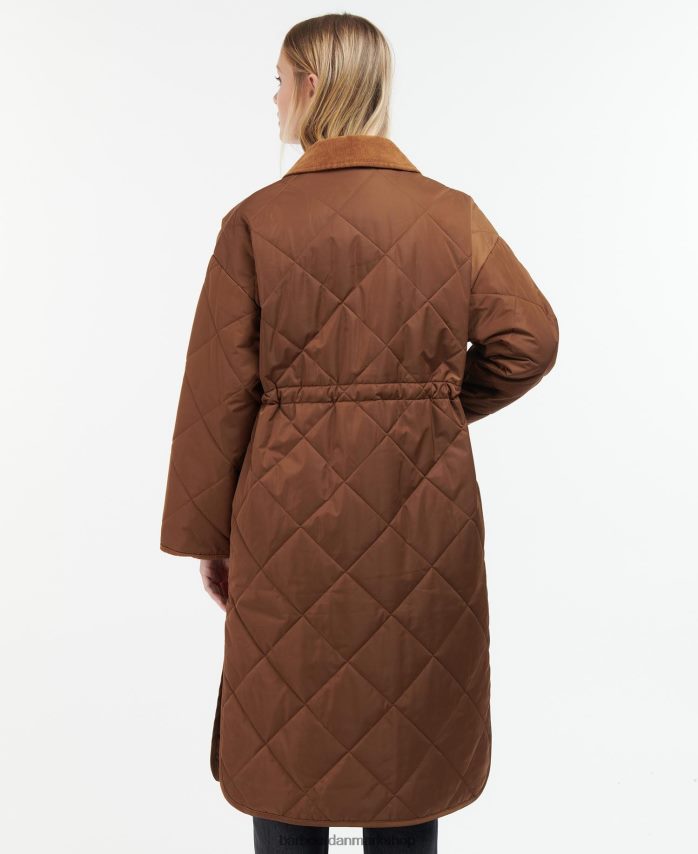 varm solbrun/dæmpet bonnirigg quiltet jakke BR2BR21428 Kvinder Barbour tøj