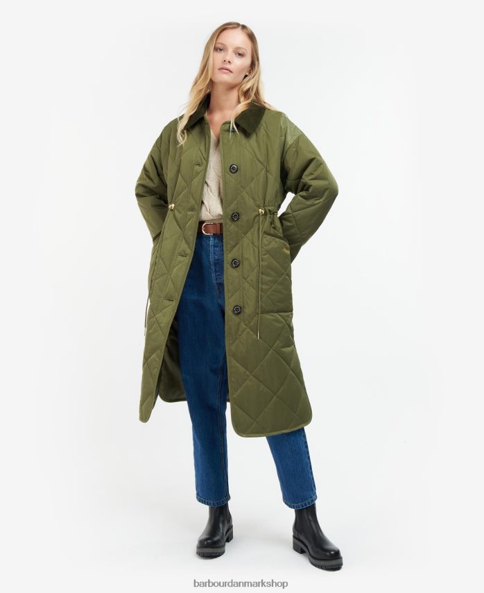 varm solbrun/dæmpet bonnirigg quiltet jakke BR2BR21450 Kvinder Barbour tøj