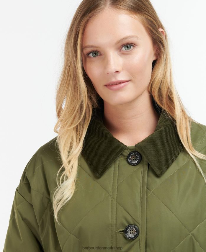 varm solbrun/dæmpet bonnirigg quiltet jakke BR2BR21450 Kvinder Barbour tøj
