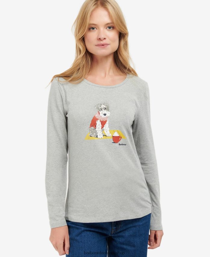 Det er grå mergel fairsfield t-shirt BR2BR21745 Kvinder Barbour tøj