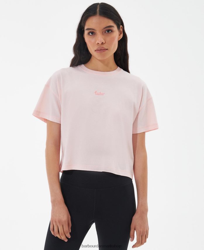 blød pink halton t-shirt BR2BR21721 Kvinder Barbour tøj