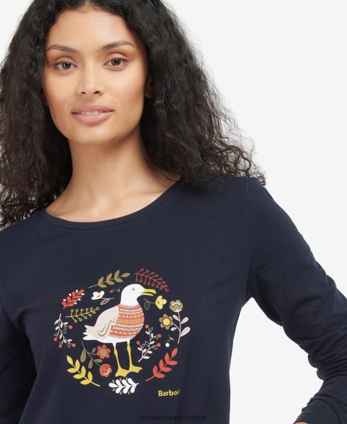 flåde langstone t-shirt BR2BR21727 Kvinder Barbour tøj