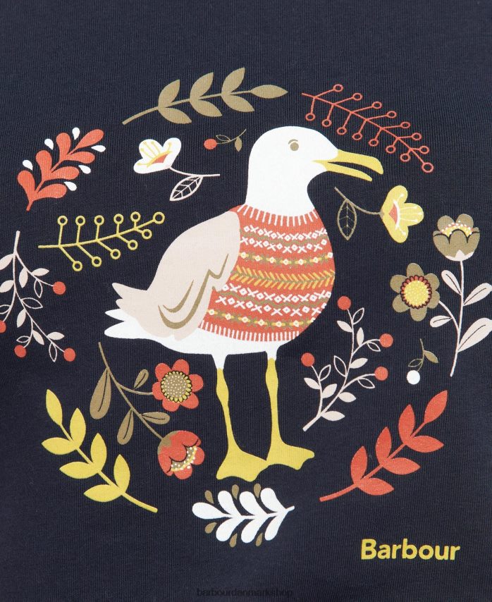 flåde langstone t-shirt BR2BR21727 Kvinder Barbour tøj