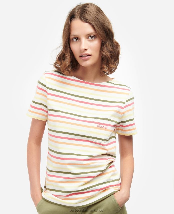 flåde multistribe kortærmet bradley top BR2BR21755 Kvinder Barbour tøj