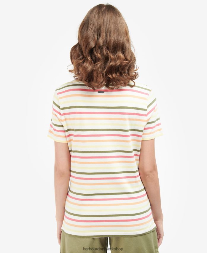 flåde multistribe kortærmet bradley top BR2BR21755 Kvinder Barbour tøj