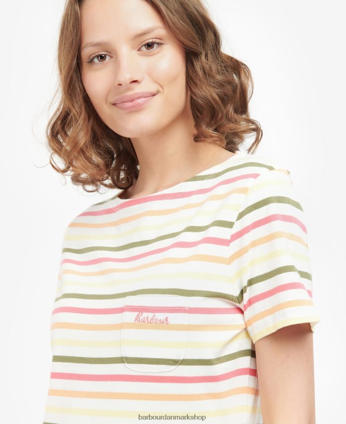 flåde multistribe kortærmet bradley top BR2BR21755 Kvinder Barbour tøj