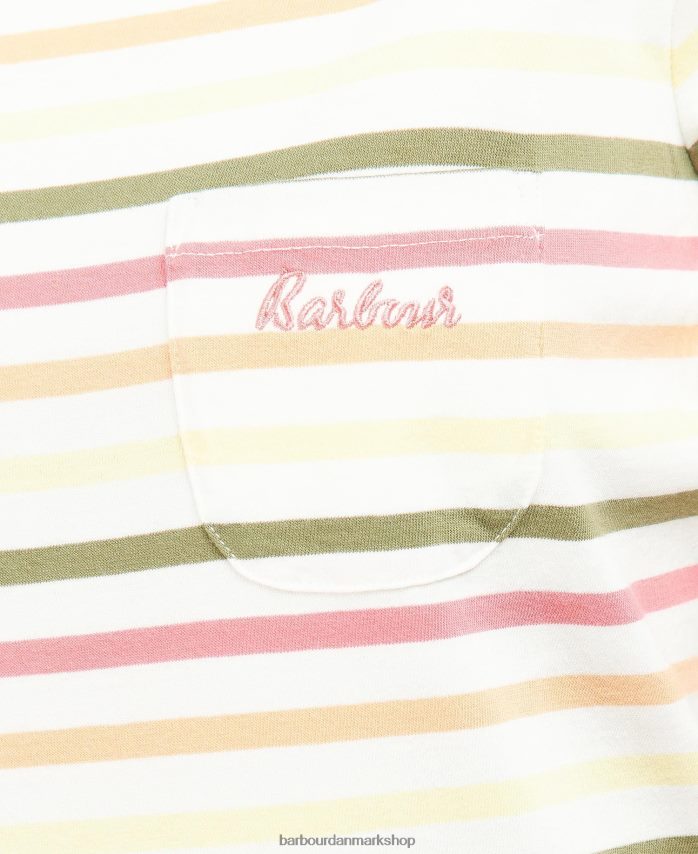 flåde multistribe kortærmet bradley top BR2BR21755 Kvinder Barbour tøj