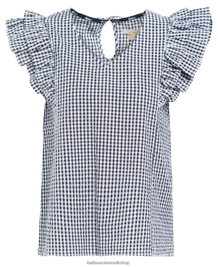 flådetjek tidsel top BR2BR21628 Kvinder Barbour tøj