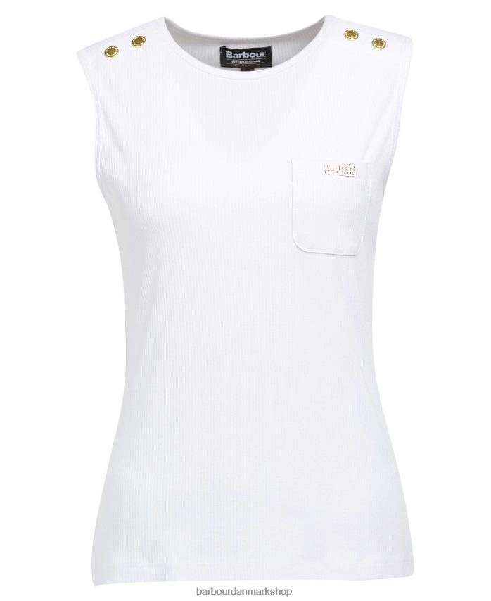 hvid artega top BR2BR21682 Kvinder Barbour tøj
