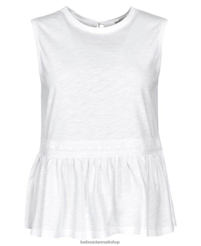 hvid piletop BR2BR21723 Kvinder Barbour tøj