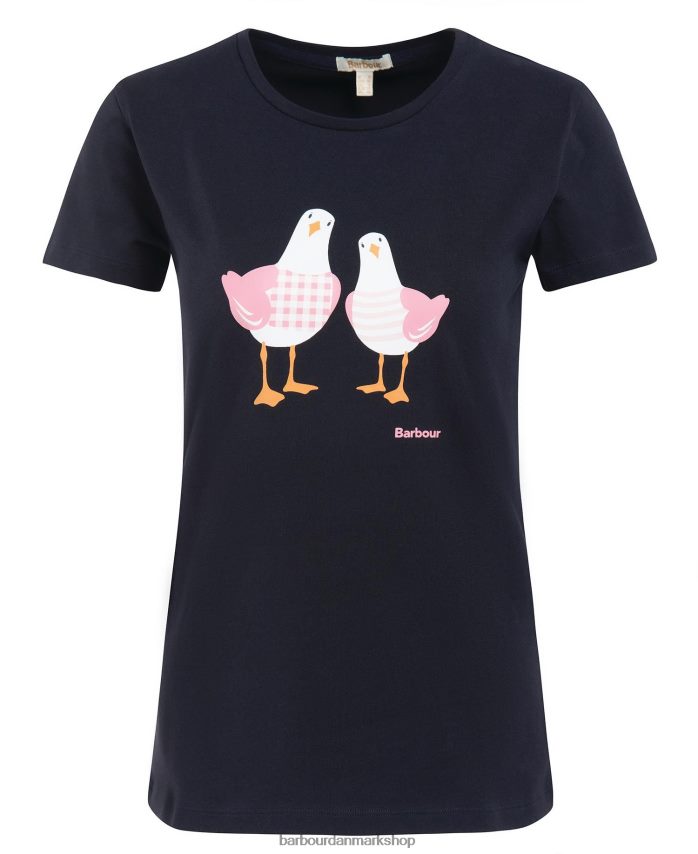 klassisk hvid melrose t-shirt BR2BR21657 Kvinder Barbour tøj