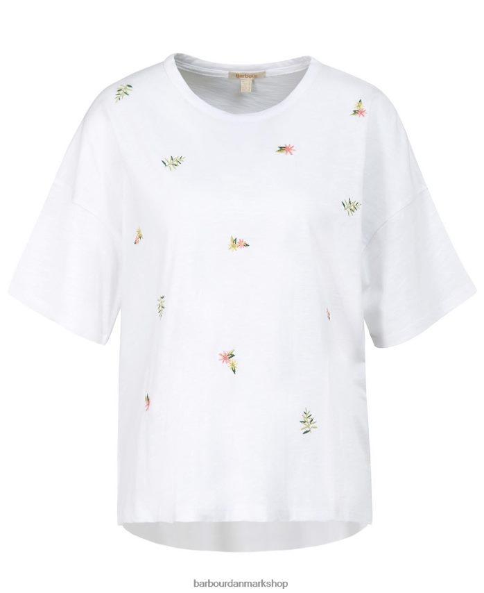 klassisk hvid nahla t-shirt BR2BR21754 Kvinder Barbour tøj