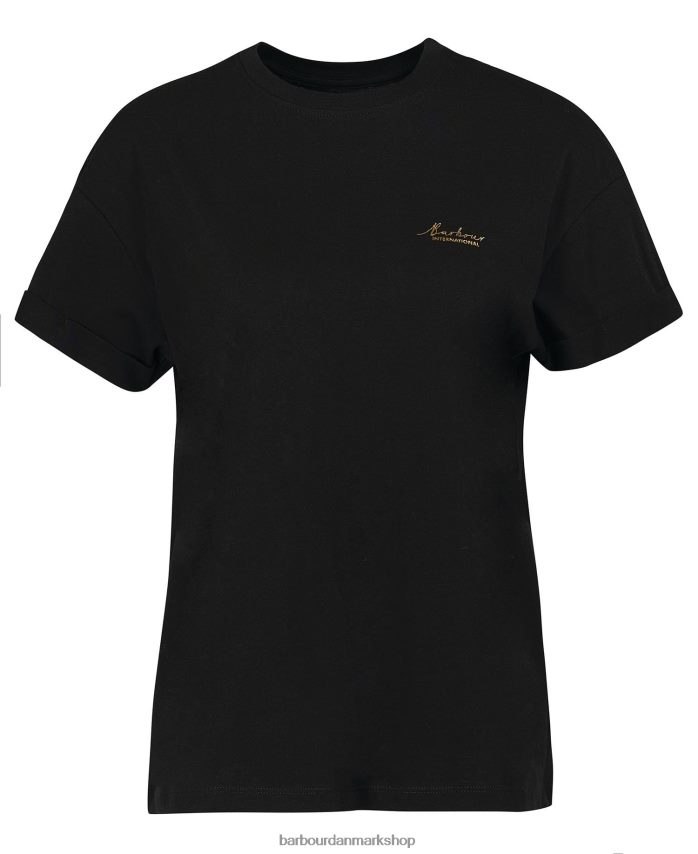 klassisk sort alonso t-shirt BR2BR21715 Kvinder Barbour tøj