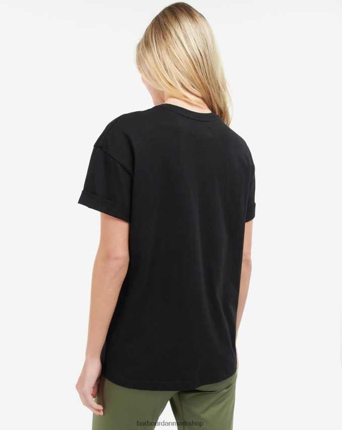 klassisk sort alonso t-shirt BR2BR21715 Kvinder Barbour tøj