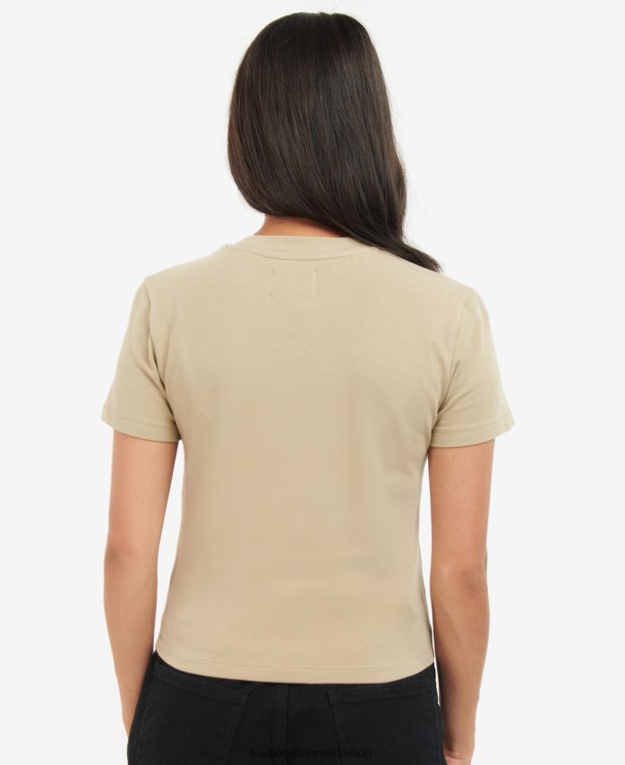 klassisk sort regeringsbeskåret t-shirt BR2BR21691 Kvinder Barbour tøj