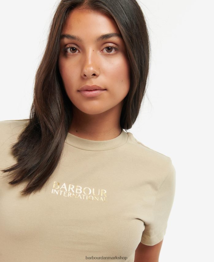 klassisk sort regeringsbeskåret t-shirt BR2BR21691 Kvinder Barbour tøj