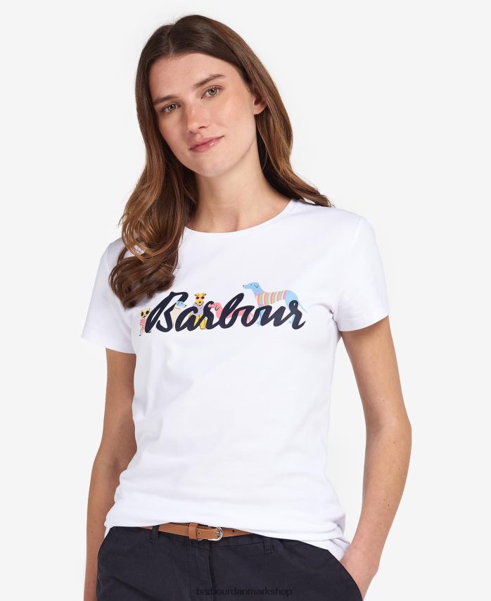 lysegrå mergel southport t-shirt BR2BR21660 Kvinder Barbour tøj