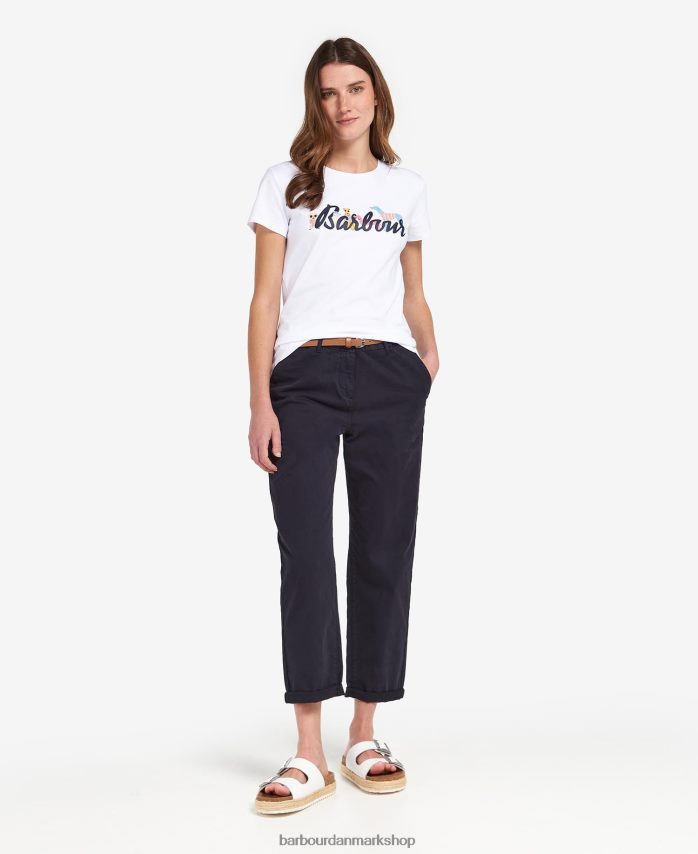 lysegrå mergel southport t-shirt BR2BR21660 Kvinder Barbour tøj