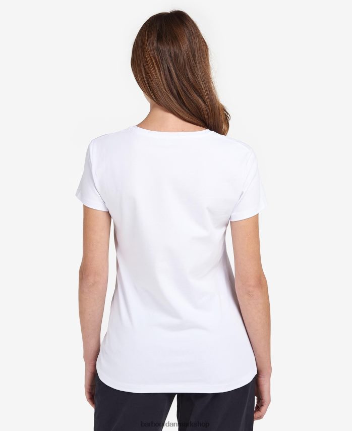 lysegrå mergel southport t-shirt BR2BR21660 Kvinder Barbour tøj