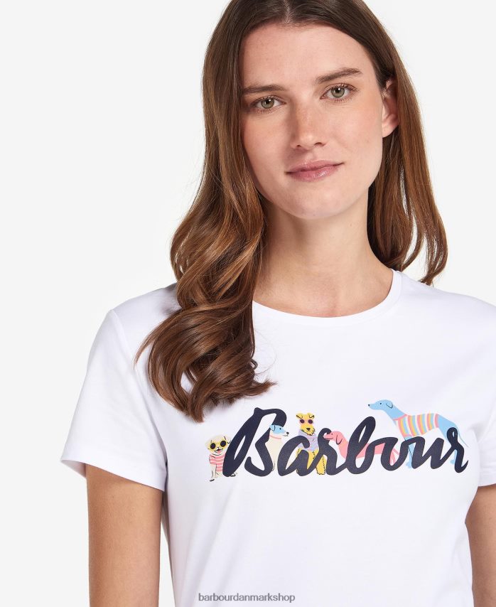 lysegrå mergel southport t-shirt BR2BR21660 Kvinder Barbour tøj