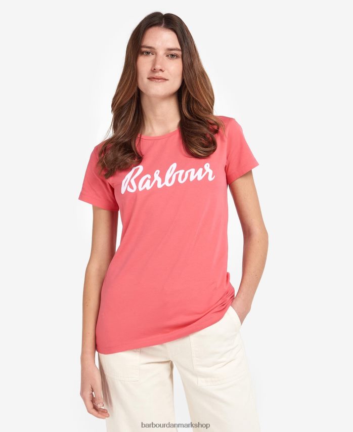 marineblå/hvid otterburn t-shirt BR2BR21670 Kvinder Barbour tøj