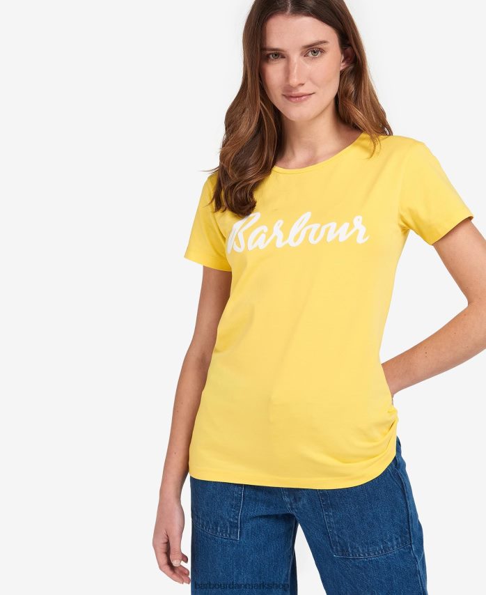 marineblå/hvid otterburn t-shirt BR2BR21696 Kvinder Barbour tøj