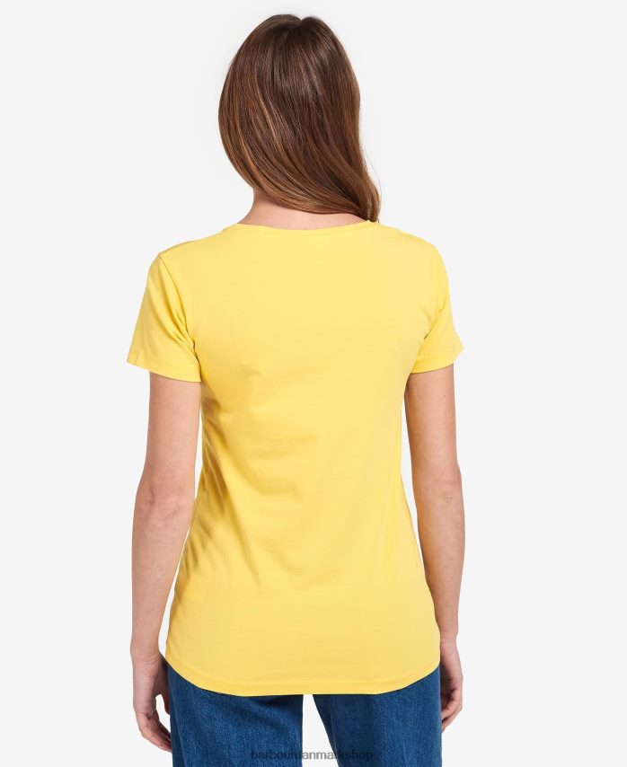 marineblå/hvid otterburn t-shirt BR2BR21696 Kvinder Barbour tøj