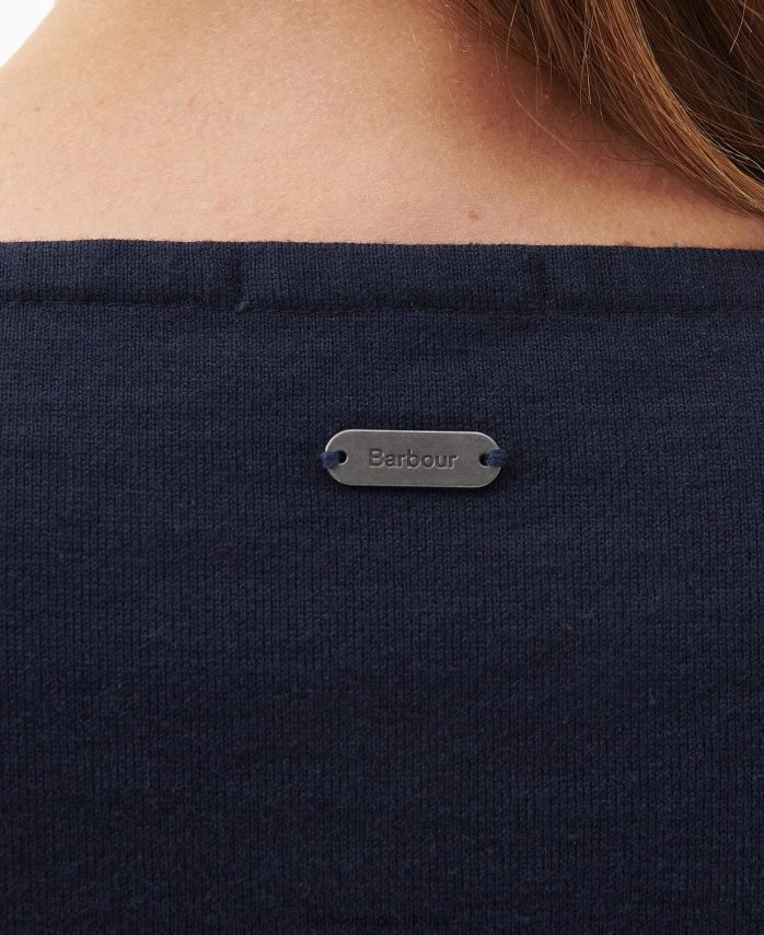 marineblå stribe Hawkins top BR2BR21648 Kvinder Barbour tøj