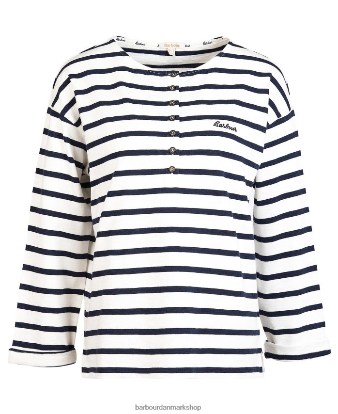 marineblå stribe lunan top BR2BR21703 Kvinder Barbour tøj