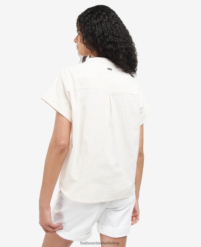 sand/hvid stoneleigh top BR2BR21604 Kvinder Barbour tøj