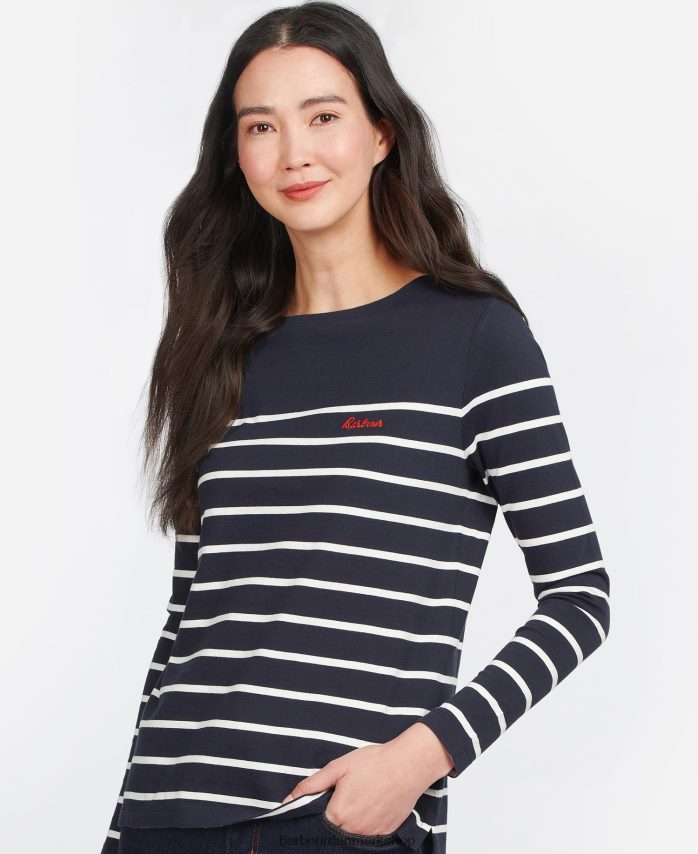 sky/flåde Bradley top BR2BR21676 Kvinder Barbour tøj