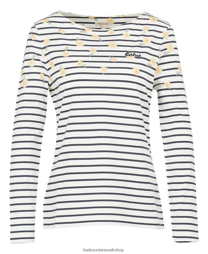 sky print top med bradley print BR2BR21729 Kvinder Barbour tøj
