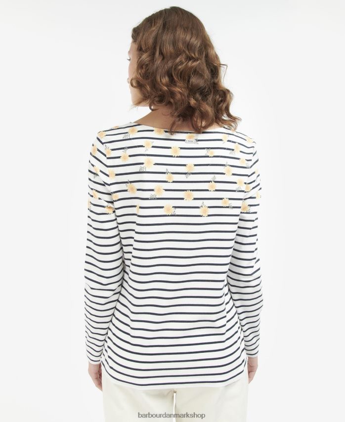 sky print top med bradley print BR2BR21729 Kvinder Barbour tøj