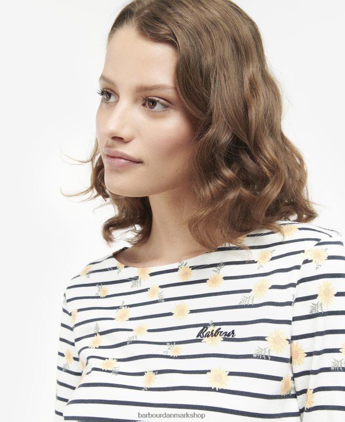 sky print top med bradley print BR2BR21729 Kvinder Barbour tøj