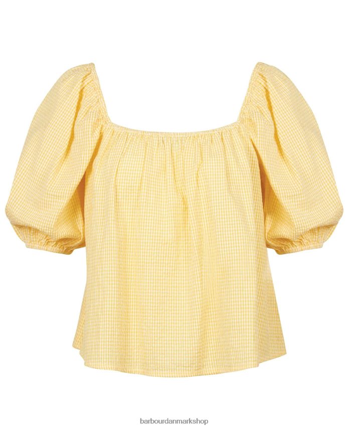 solopgang gul klostertop BR2BR21593 Kvinder Barbour tøj