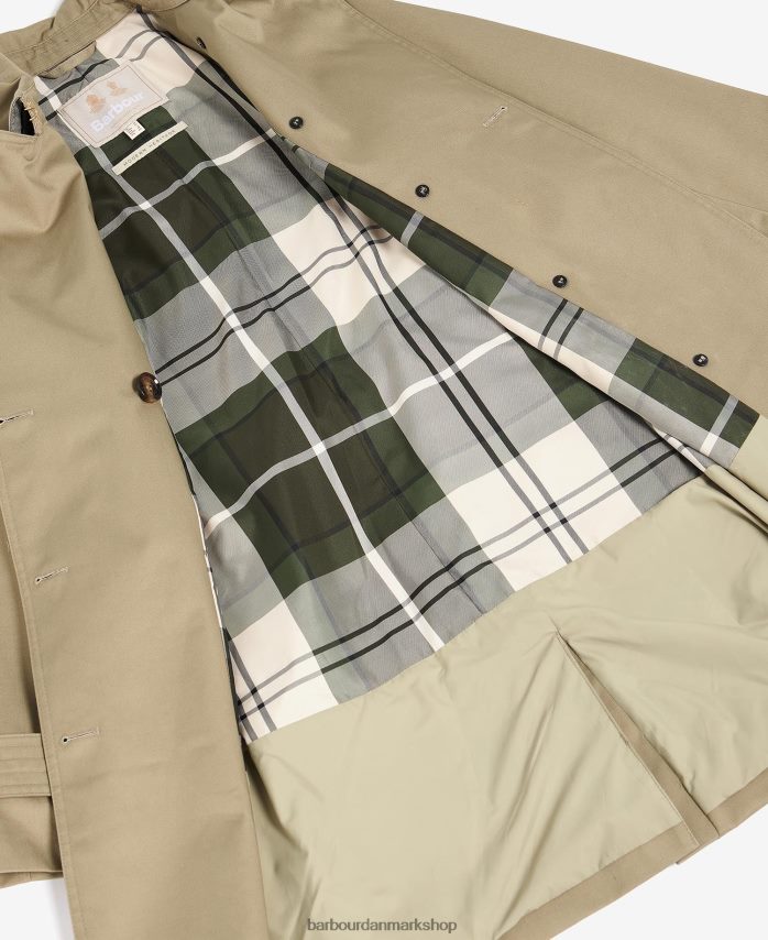 mørk flåde/gammel poppel kort greta showerproof trenchcoat BR2BR21526 Kvinder Barbour tøj