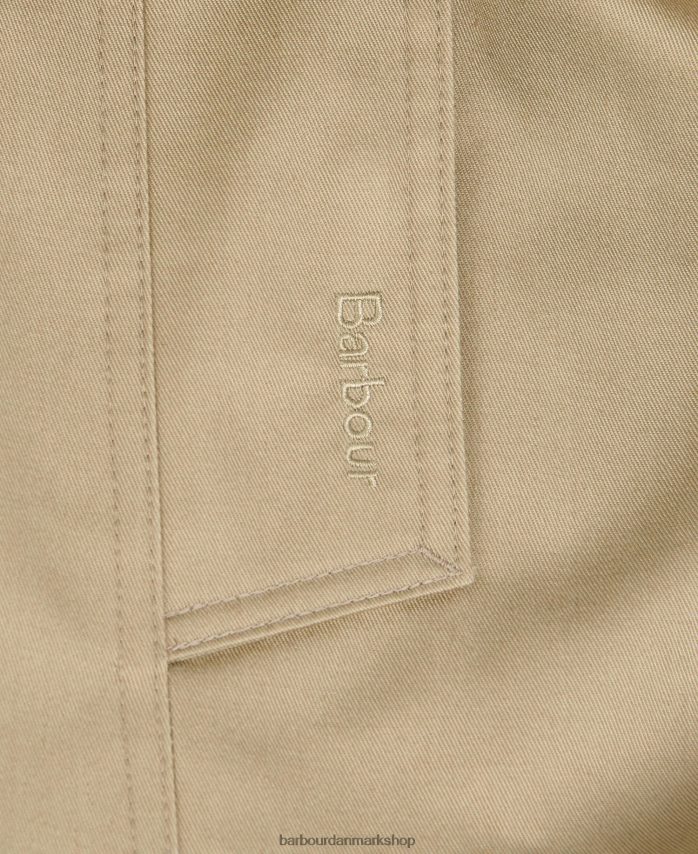 mørk flåde/gammel poppel kort greta showerproof trenchcoat BR2BR21526 Kvinder Barbour tøj