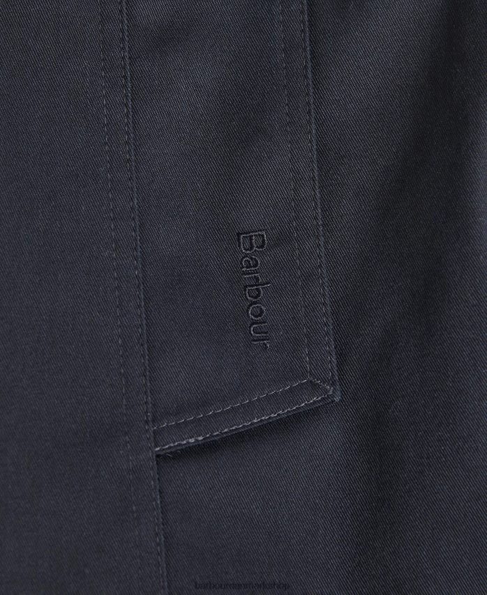 mørk flåde/gammel poppel kort greta showerproof trenchcoat BR2BR21528 Kvinder Barbour tøj