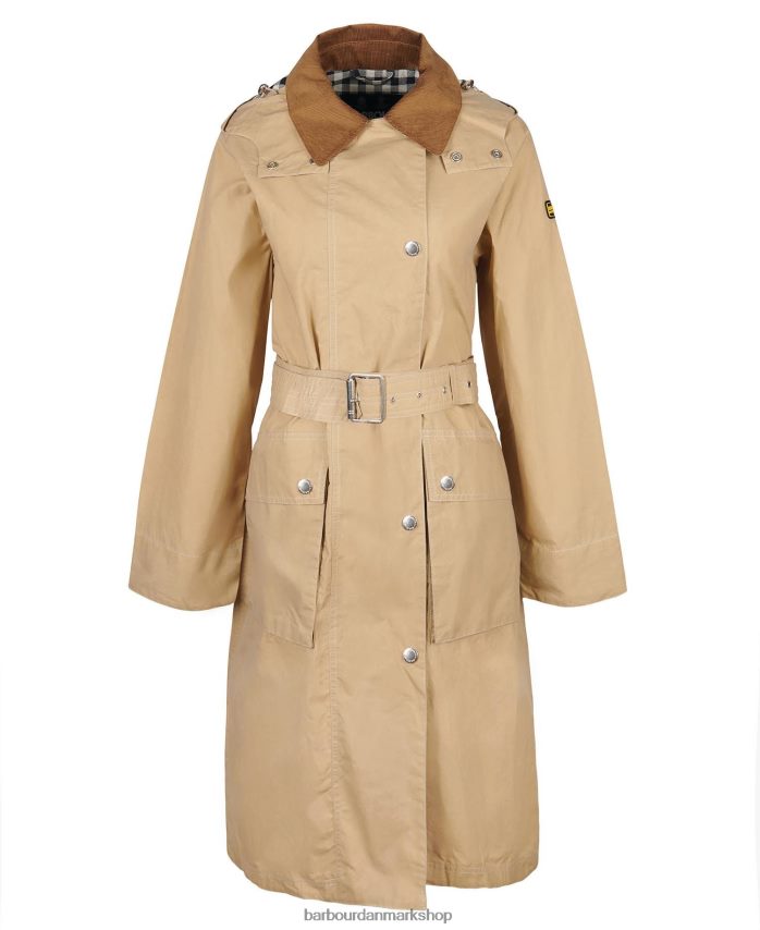 midnatsgrøn/midnatsgrøn tjek rossin brusefast trenchcoat BR2BR21529 Kvinder Barbour tøj