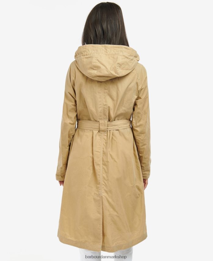 midnatsgrøn/midnatsgrøn tjek rossin brusefast trenchcoat BR2BR21529 Kvinder Barbour tøj
